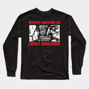 Respect Existence/I Can't Breath  2-SIDED Long Sleeve T-Shirt